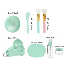 🔥 12 pzs bowl preparación mascarilla facial brochas frasco  Vitaminas y Minerales