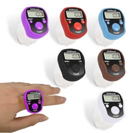 Electronic Finger Counter, 6 Pack Digital Tally Counter Clicker with Led, Resettable 5 LCD Digit Display Tasbeeh Tasbih Hand Tally Counter Counting for Muslims Pray, Golf,Goods Counting,Lap & Knitting