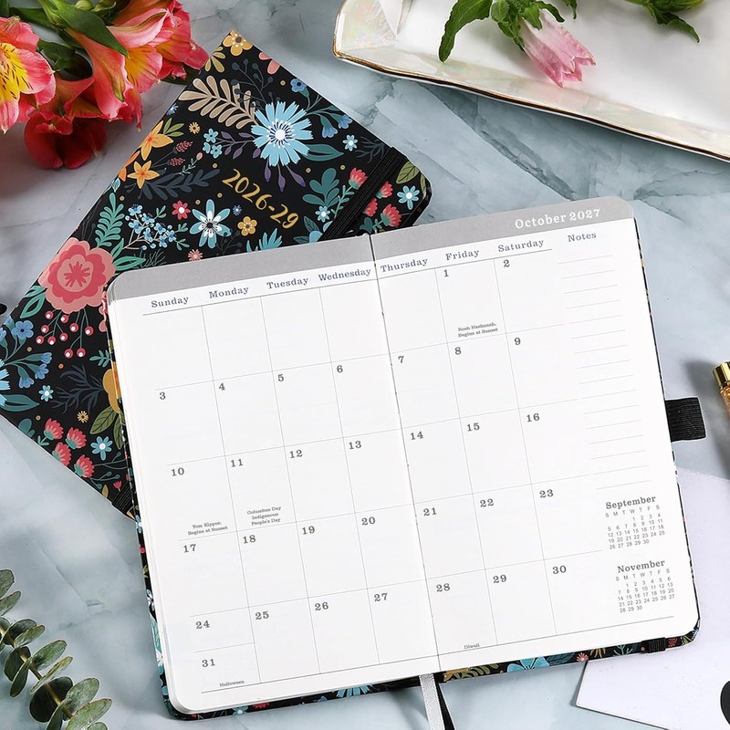 2026-2029 Pocket Planner/Calendar - Monthly Pocket Planner/Calendar with Pen Hold,
