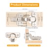 Luokim 2 Pack Inset Soft Close Cabinet Hinges, Frameless European