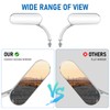 Universal Motorcycle Mini Mirrors for Handlebars Compatible with Honda Suzuki