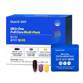 Nutri D Day [Multivitamin + Milk Thistle + Omega 3] Full Care Multipack 30 packets, 1 month supply / 뉴트리디데이 [멀티비타민 + 밀크씨슬 + 오메가3] 풀케어 멀티팩 30포 1개월분