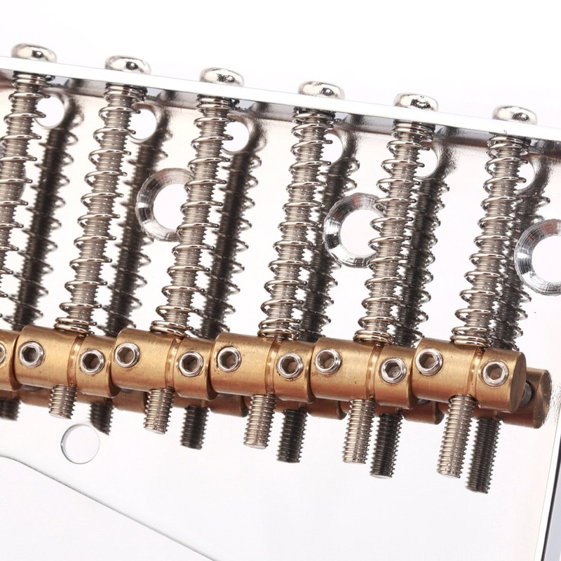 Musiclily Pro 54mm Guitar Telecaster Bridge Assembly with 6 Brass