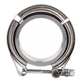 2.5" V Band Clamp Flange Kit 2 Piece Stainless Steel Turbo Exhaust Pipe