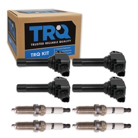 TRQ Ignition Kit Ignition Coil Spark Plugs Compatible with 2017-2018 Subaru Forester 2015-2019 Legacy Outback