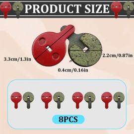 4 Pairs Bicycle Disc Brake Pads, Mountain Bike Brake Pads Disc Brake Pad Brake Pad for ​BB5 M446, Brake Pads Disc Brake Pads for Mountain Bike Front Rear Universal Semi-Metallic