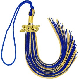 Hidreas 2025 Tassel Academic Graduation Royal Blue and 1 pcs, Gold