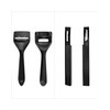 QWORK® Metal Leather Skiver and Curved Shape Safety Beveler Skiver,