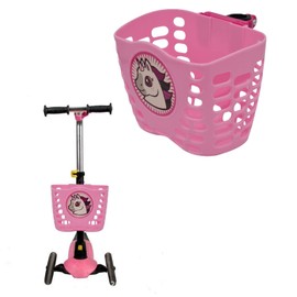 Nova Tree Kid’s bike Scooter Basket Front Basket for Handlebar, Pink