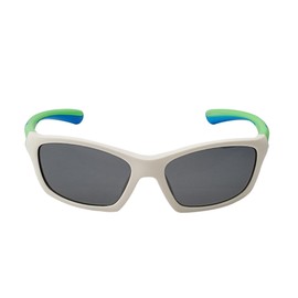 Polarised Sports Sunglasses for Children Boys and Girls (3-8 Years), Glasses Holder + Glasses Bag, White
