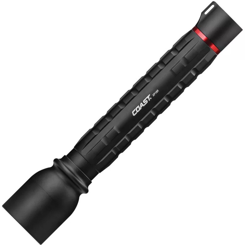 Coast XP18R Black & Red Aluminum Water Resistant Flashlight NEW