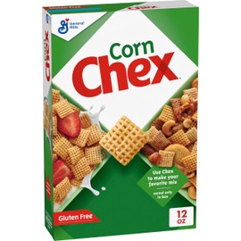 Corn Chex Gluten Free Breakfast Cereal, Homemade Chex Mix Ingredient, 12 oz