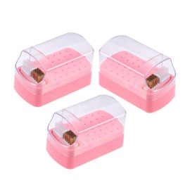 SAFIGLE Sturdy Nail Drill Bits Holder Stand with 30 Holes Storage Nail Drill Bits Organizer for Clean Manicure