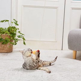 Petio Cat Toy, Kicker Plush with Catnip, Mini Shrimp