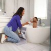 MONBEBE Bathtime Kneeling Pad W/ Elbow Rests & Storage! -Machine