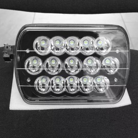 splledlight Fit 82-93 Chevy S10 Blazer GMC S15 7X6 Projector Black LED Headlight Hi/Lo Beam