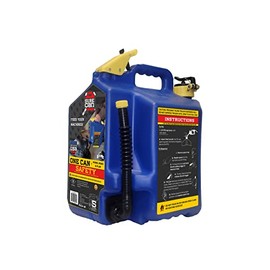 SureCan 5 Gallon Type-II Safety Kerosene Container is the One Can for Work, Home, and Play, has a Flexible Rotating Spout, Self-Venting, Safety Fill Cap, Total Flow Control, Spill-Free, 5-Gallon Kerosene Can, Easy to Use, 3-Year Warranty, Blue
