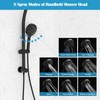Lordear Black Shower Head Combo,8 Settings High Pressure Double Shower