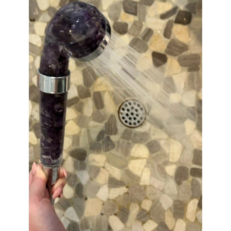 CaNatureLover Moonstone Crystal Shower Head / Natural Crystal Shower Head