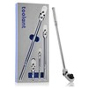 toolant 4Pcs Flex Head Ratchet Set, 1/4“&3/8"&1/2" Drive Gear Wrench