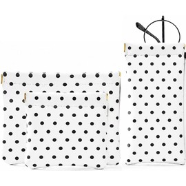 Travel Makeup Organizer, Compact Lightweight Accessory for Travel and Daily Use - MZLUWM 3PCS Small Makeup Purse