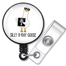 SEIRAA Xray Goose Badge Reel Xray Goose Nurse Gifts X-ray Tech Gifts Rad Tech Week Gifts Radiology Technologist Badge Holder (Xray Goose br CA)