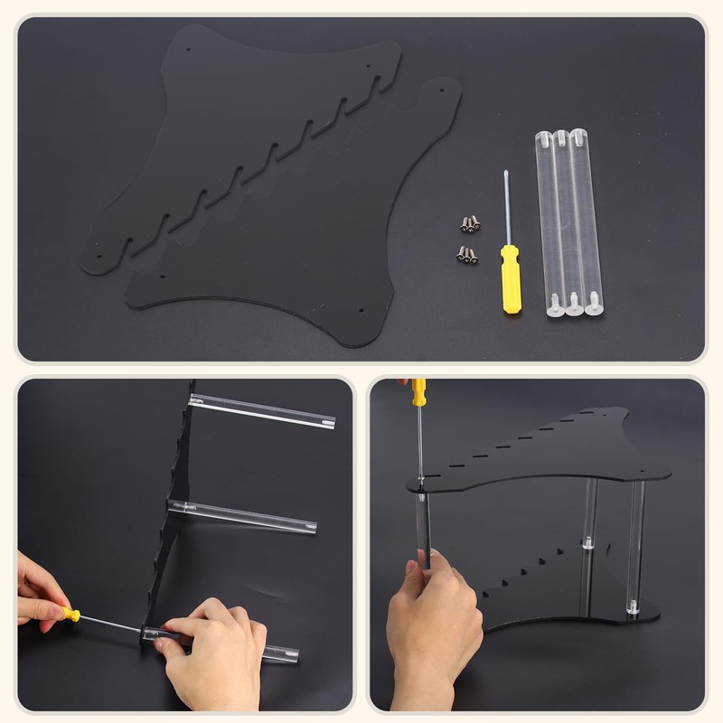 Acrylic Knife Block, Fixed Blade Knife Series Display Stand/Case -