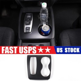 unbrand Black Central Control Shifter Water Cup Cover Trim For Honda Pilot 2015-22 US
