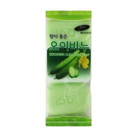 Jae-u Yu-ji Fragrant Cucumber Soap 90g (3-Pack) / Commercial Hard Economical Soap / 향이 좋은 오이비누 90g 3개입 /업소용 단단한 알뜰비누