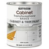 Rust-Oleum 372007 Transformations Basics Cabinet & Trim Paint, Quart, Pure