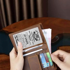 Richesele 180 Days AA Sobriety Gifts - 6 Months Stronger and Sober Card - 180 Day Addiction Recovery Engraved Wallet Cards Token