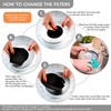 RED FACTOR Premium Compost Bin for Kitchen Countertop - Stainless