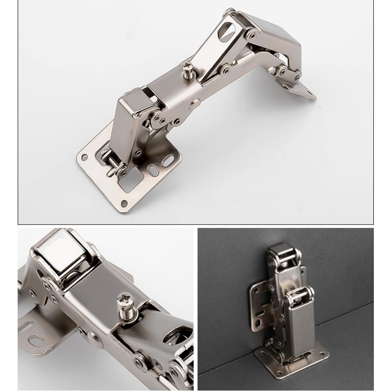Qrity 2 PCS 130-175 Degree Adjustable Cabinet Hinges, Easy Installation,