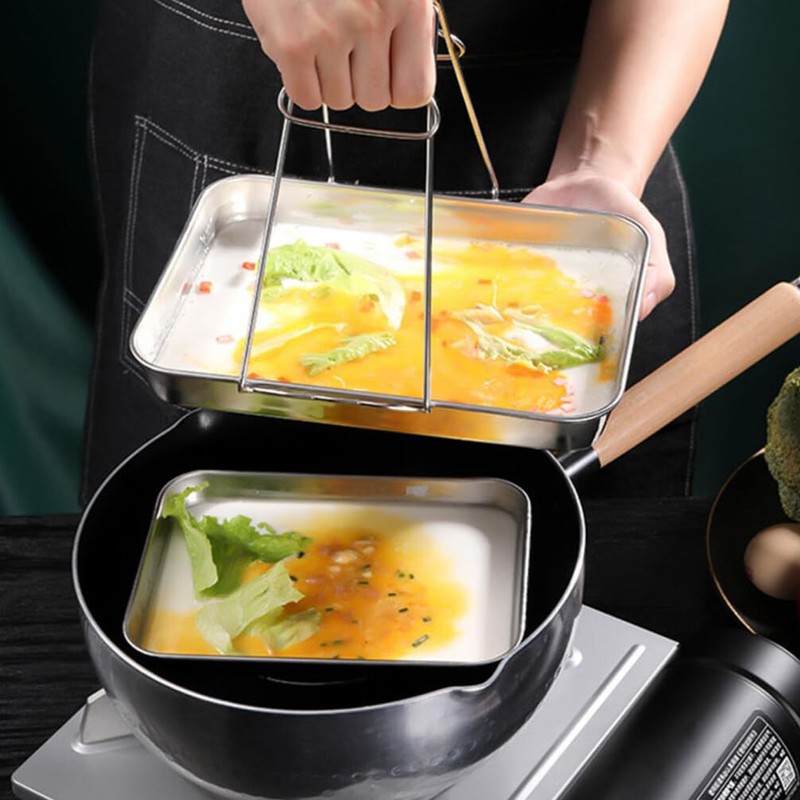 2PCS Stainless Steel Baking Tray for Oven, Non-Stick, Freezer Safe,