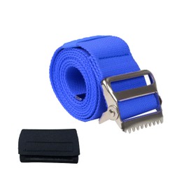 Homymusy gait Belt Transfer Belt,Ideal for Seniors and Individuals with Limited Mobility, This gate Belt with Handles ensures a Secure Grip.(Blue, 60INCH Metal Buckle)