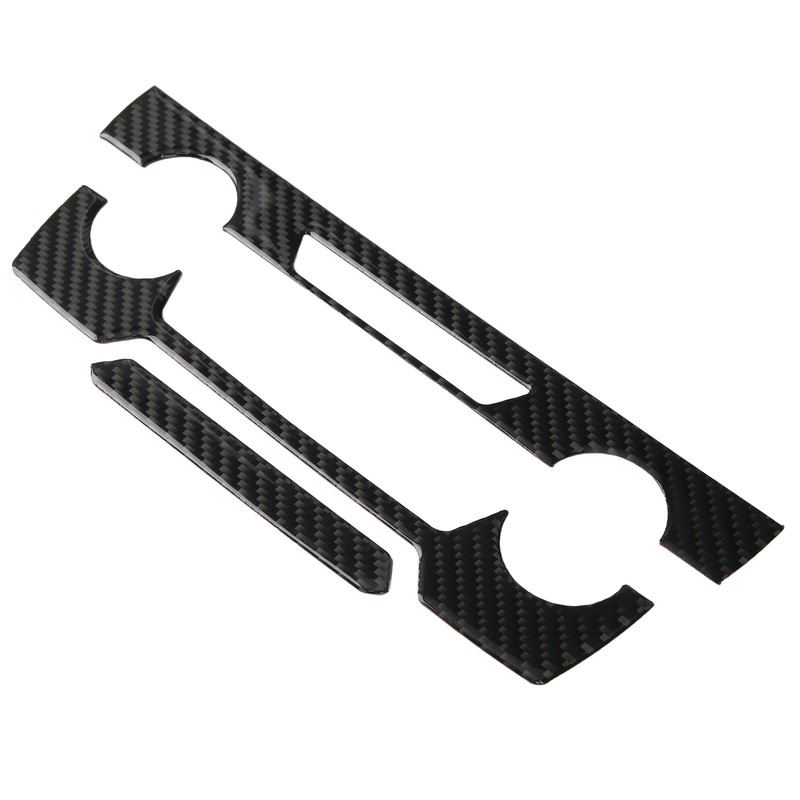 Center Console CD Panel Trim Cover Carbon Fiber Decoration Fit