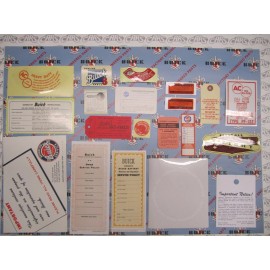 Unbranded 1954 Buick 2 BBL Engine & Interior Decal/Tag Kit | Set of 22