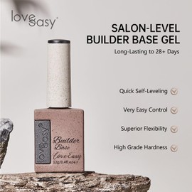 Love easy Salon-Level Builder Base Gel - Pink Builder Gel Multifunctional - for DIY Home Salon Gifts