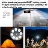 HapToyPet Solar Flag Pole Light | 136 LED Ultra-Bright 15-25