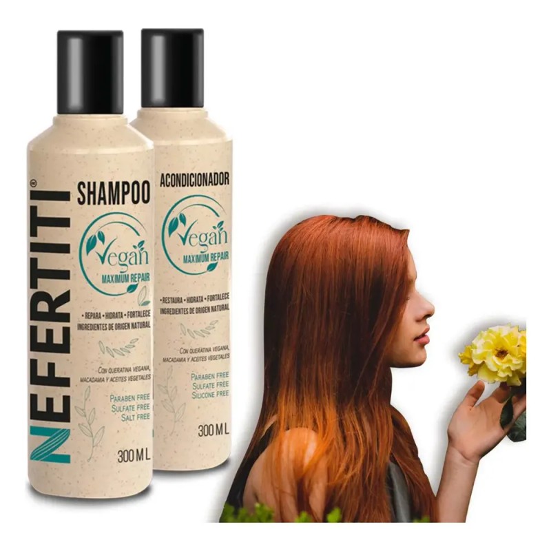 Kit Shampoo + Acondicionador Sin Sulfato Sin Parabenos Vegan