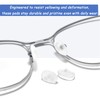 5 Pairs Silicone Screw-in Nose Pads, Soft Anti-Slip Eyeglass Nose