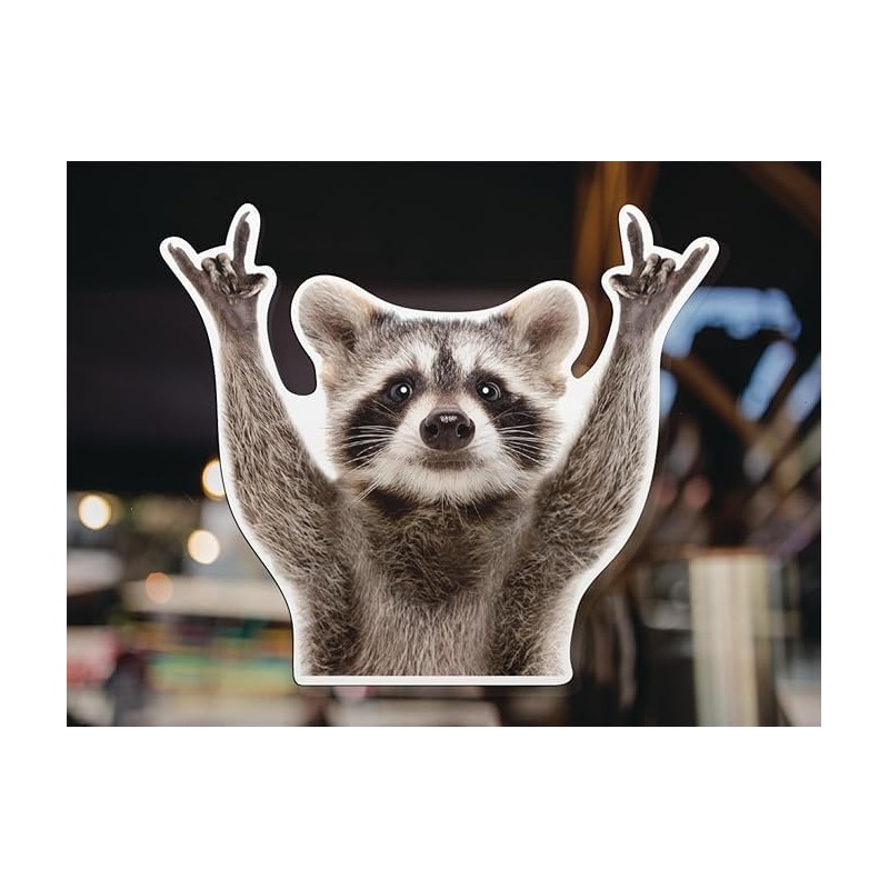 Rocking Raccoon Sticker/Decal