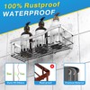 EUDELE 5-Pack Rustproof Stainless Steel Shower Caddy – No Drill