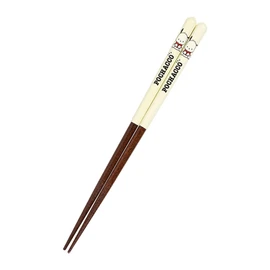 Sanrio 468657 Pochacco Chopsticks 8.3 inches (21 cm), Anti-slip, Easy to Grasp, Natural Wood Material