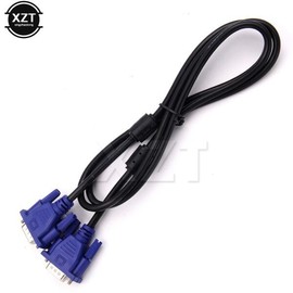 최신 1Pcs 1.3M 컴퓨터 모니터 VGA-VGA 케이블, HDB15 남성-남성 남성 커넥터, PC TV 어댑터 변환기 Latest 1Pcs 1.3M Computer Monitor VGA-VGA Cable, HDB15 Male-Male Connector, PC TV Adapter Converter