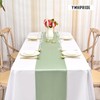 6 Pack Sage Green Table Runner Satin Table Runner, 12x72