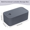 NICEWAT Lockable Storage Box, Organizer Box with Combination Lock, Small