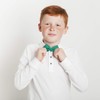 Boy's Poly Satin Banded Clip On Bow Ties