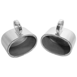 Rockville Pair Rockville 6x9 Polished Silver Aluminum Wakeboard Tower Speaker Enclosures