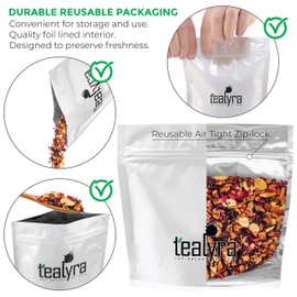Tealyra - Sweet n’ Sour Cherry - Hibiscus - Beetroot - Pomegranate - Almond - Fruity Herbal Loose Leaf Tea - Caffeine Free - Hot or Iced - 112g (4-ounce)